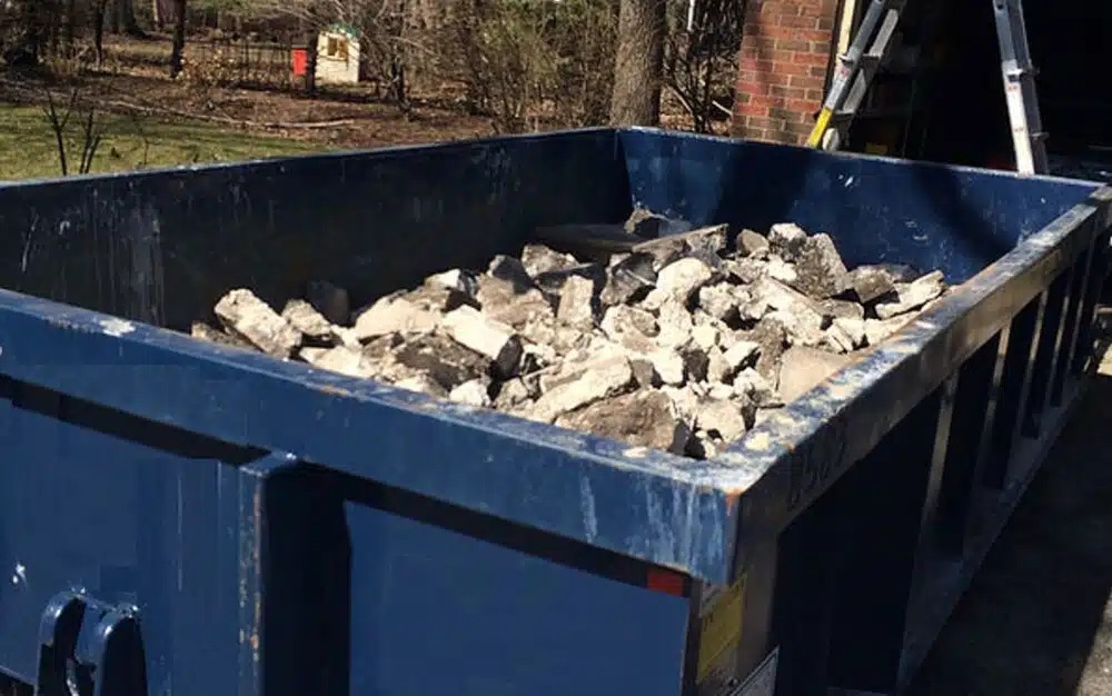 LDR Site Services Heavy Materials Dumpster in Asheville NC